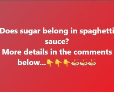 Should sugar be added to spaghetti sauce?